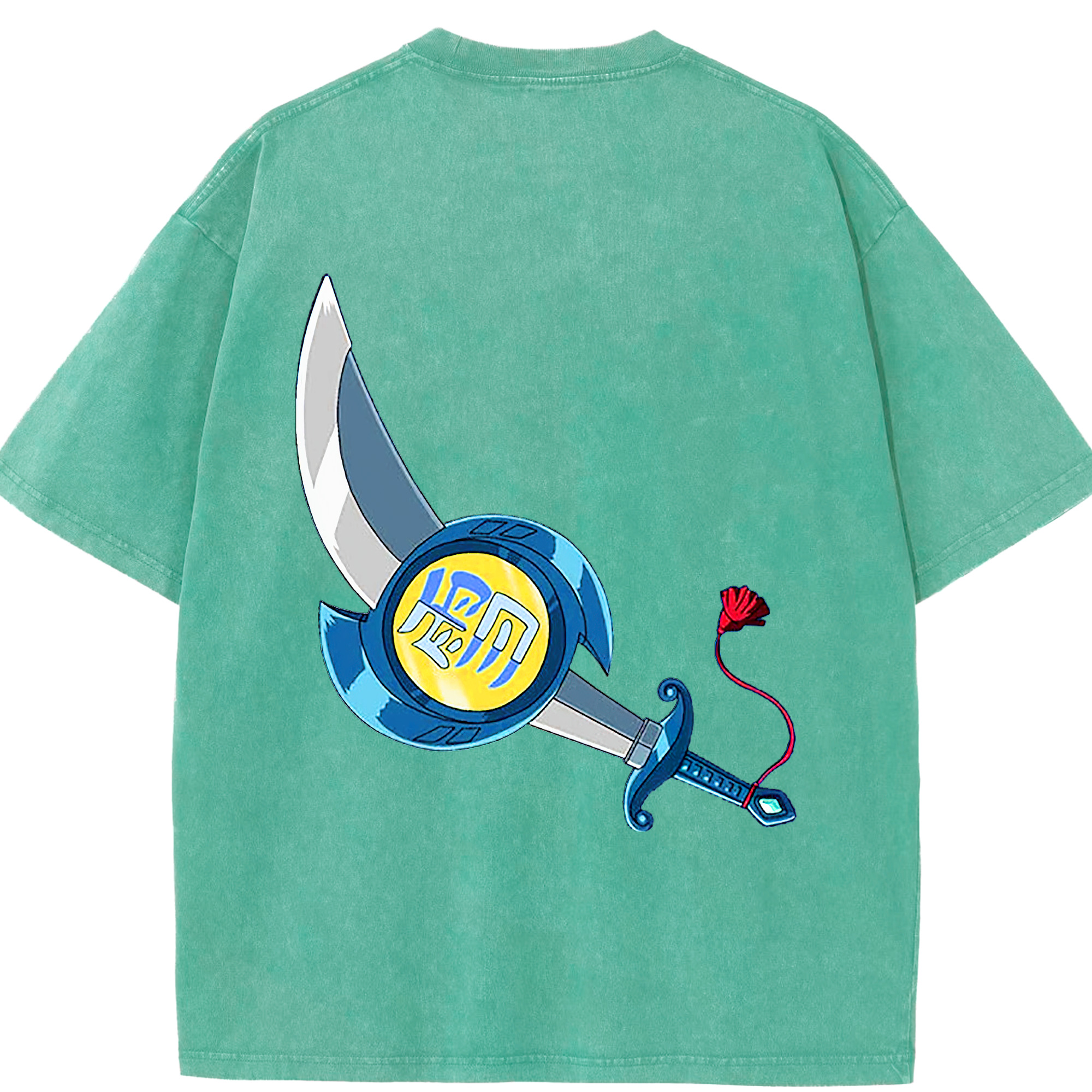 （画像用） 遊☆戯☆王 Yu-Gi-Oh! 綿100% ヴィンテージ風 半袖Tシャツ（背面プリント）